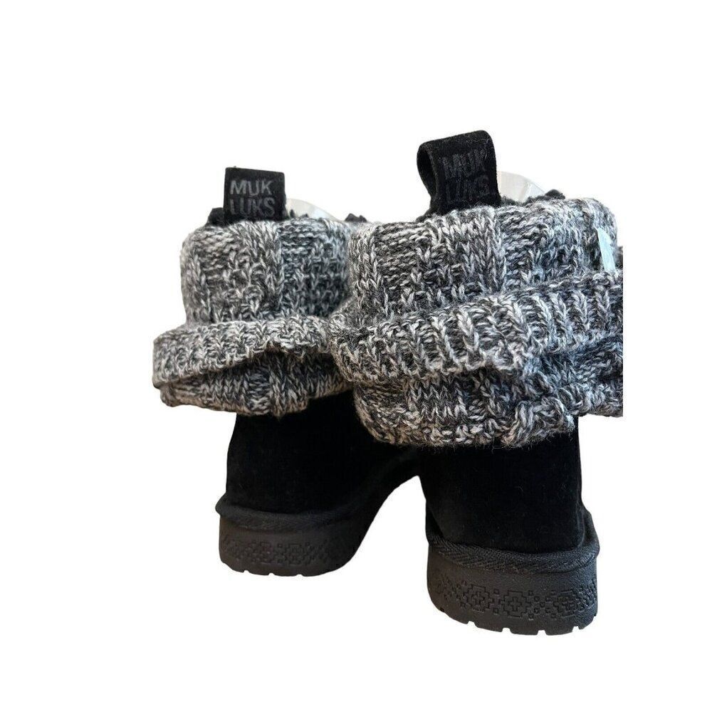 MukLuks Women's 6 Boots Faux Suede Faux Fur Ankle Booties Water Resistant NWT - Picture 5 of 7